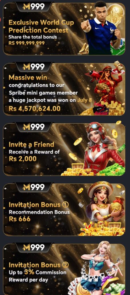 M999 Game Bonuses Big Rewards, Easy Wins
