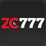 Zc777 logo red and white with black background