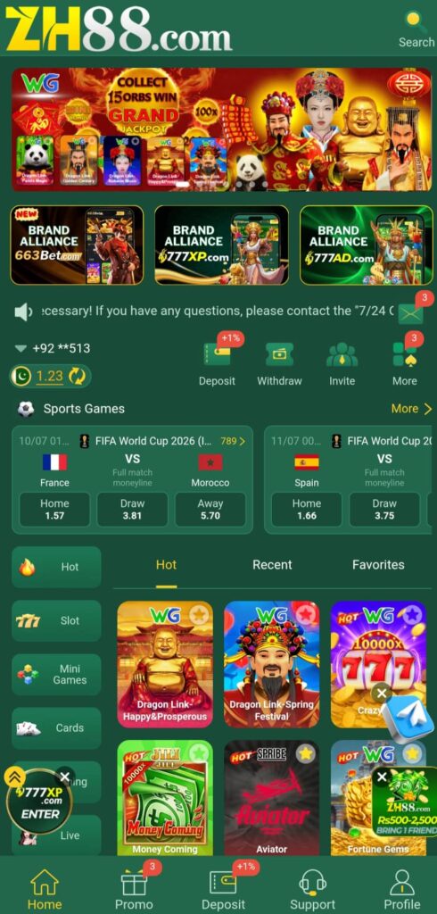 ZH88 Game interface ss