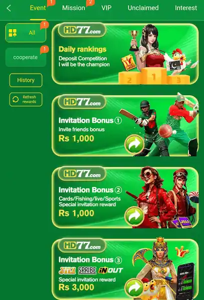 Bonuses and Promotions mobile page SS
