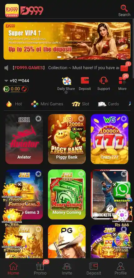 FD999 Game home SS
