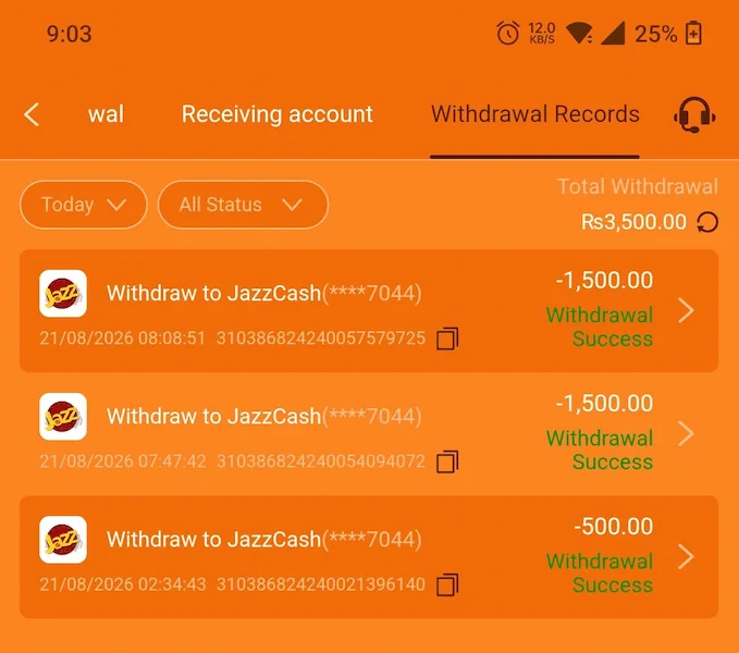 IC777 Game withdrawal proof ss