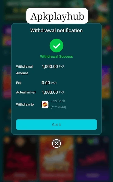 our team test HH98 withdrawal proof 