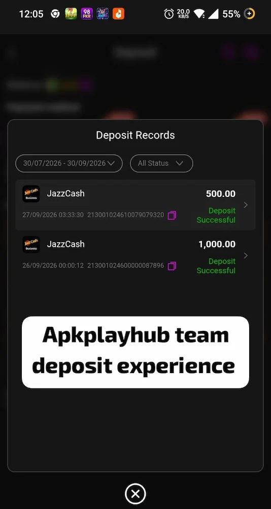 XF777 deposits test