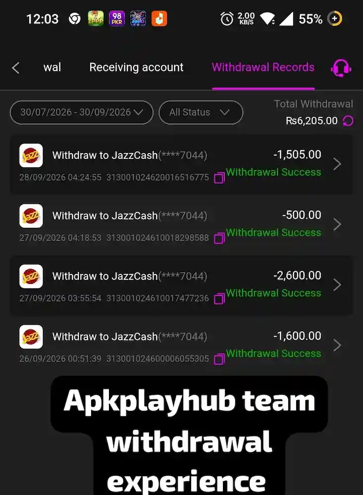 XF777 Game Withdrawal proof
