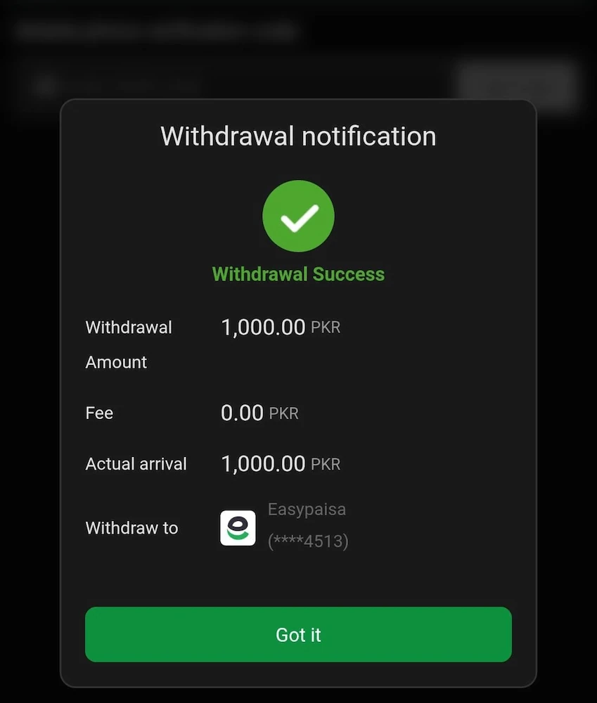 withdrawal proof SS