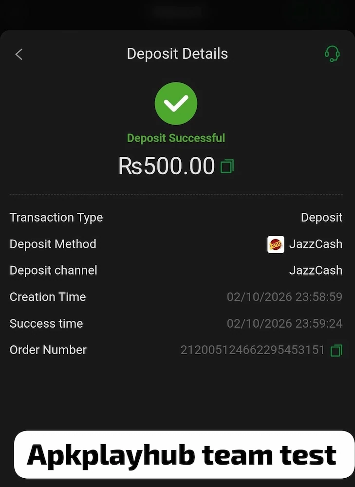 Deposit proof SS